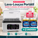 Lava-Louças Portátil — Lava Pratos, Copos e Talheres com 8 Programas de Lavagem + Brinde