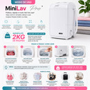 Mini Lavadora Semiautomática Petit MiniLav Pro 2kg — Lava e Centrifuga com 5 Programas